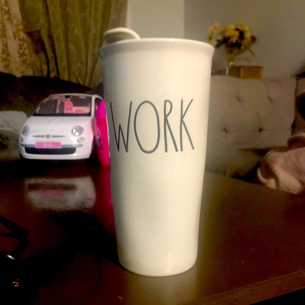 Rae Dunn travel mug.
